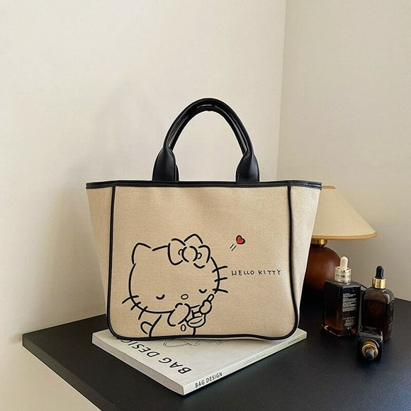 Hello Kitty Canvas Handbag - Picture 1 of 10